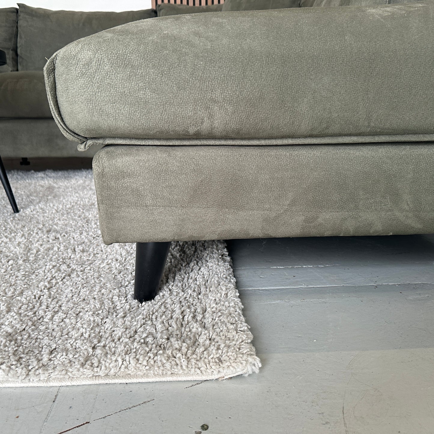 Groene Goossens hoekbank 260x210 cm