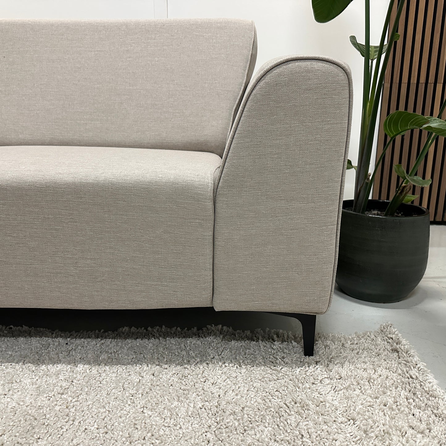 Beige hoekbank 275x210cm