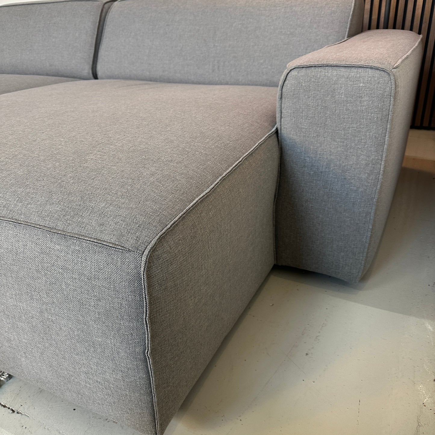 Grijze modulaire hoekbank 310x155cm