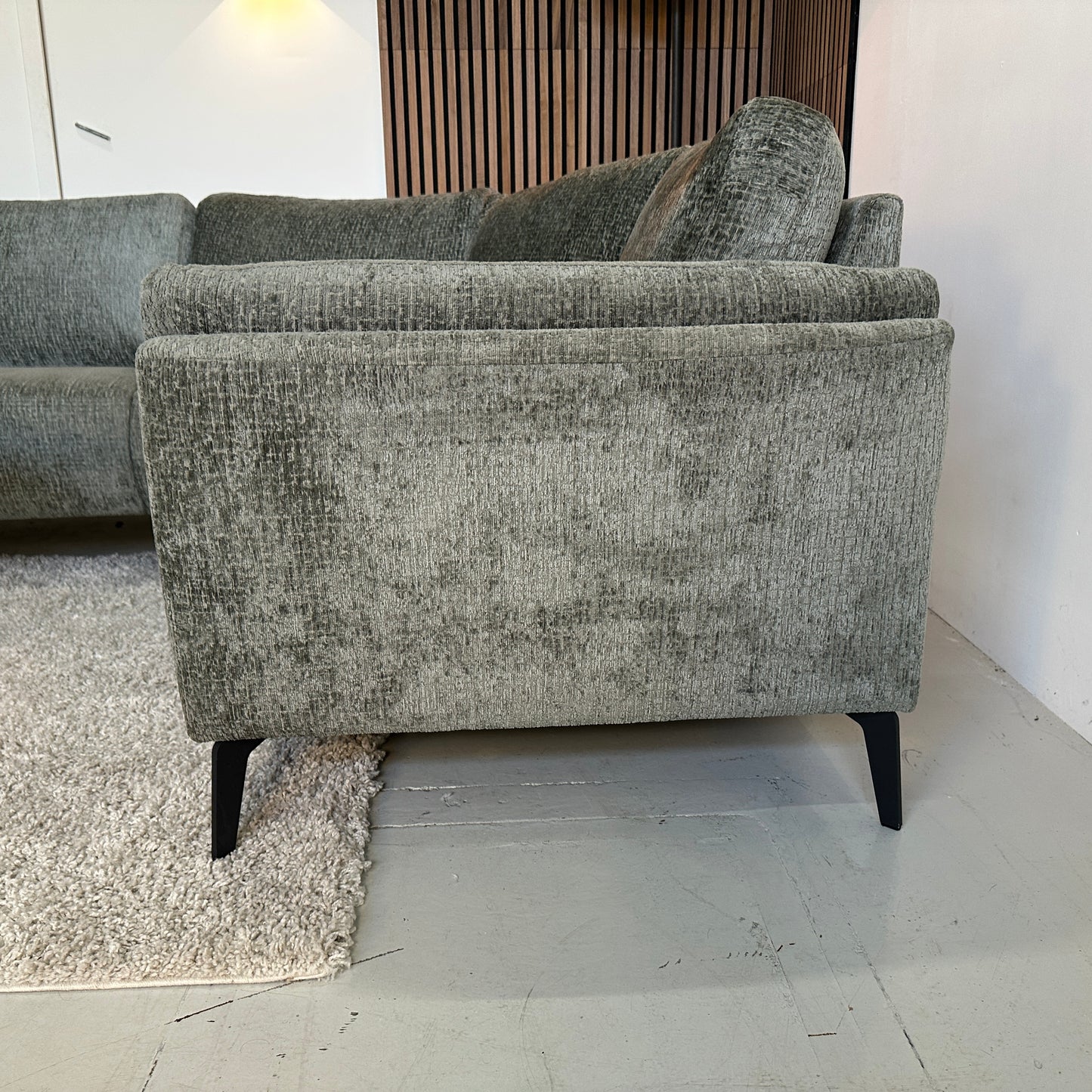 Groene hoekbank 310x205cm
