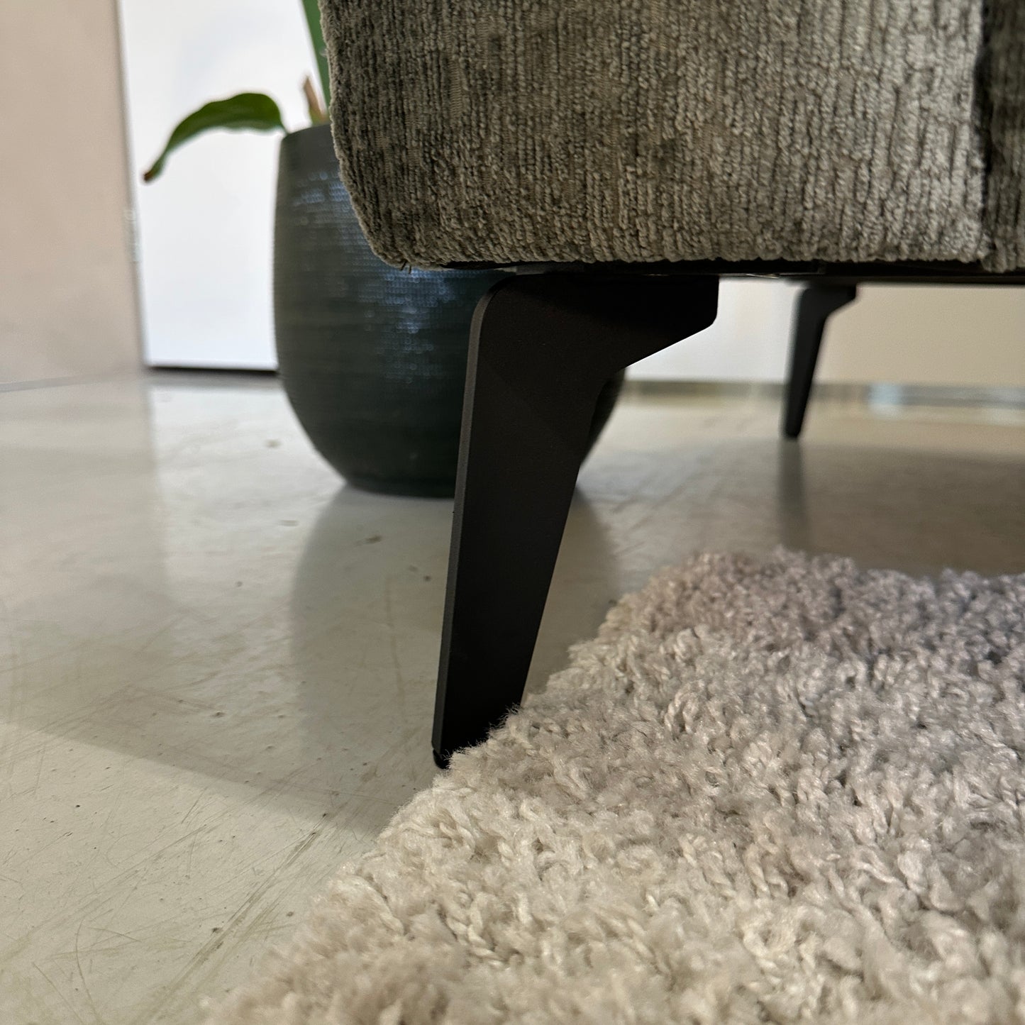 Groene hoekbank 310x205cm