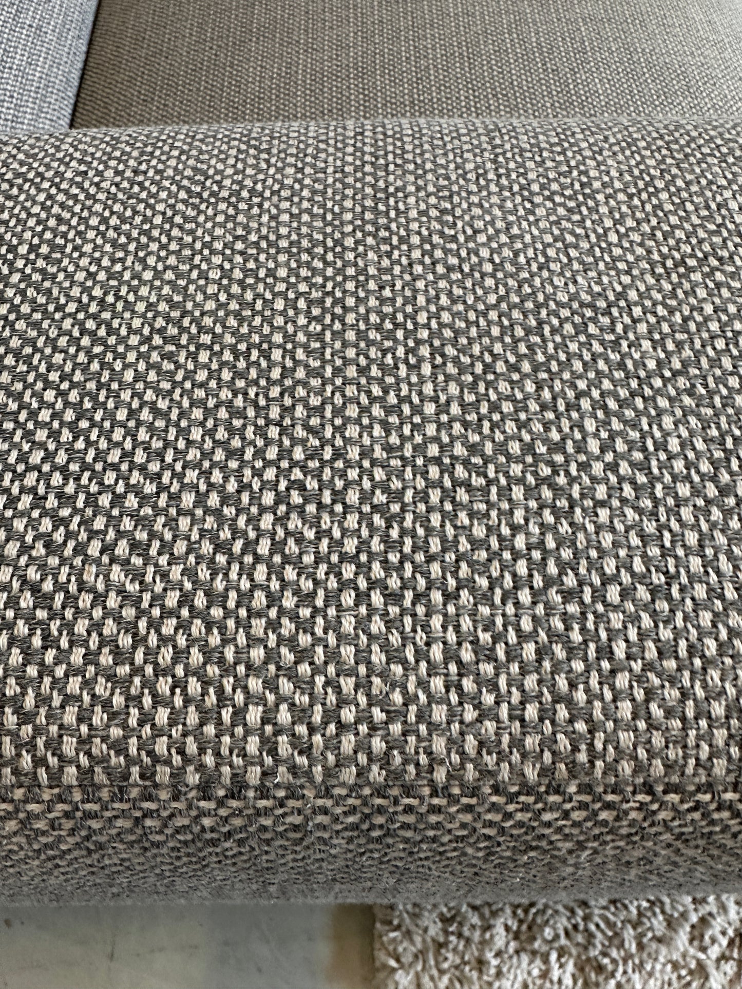 Grijs gemeleerde hoekbank 270x195cm