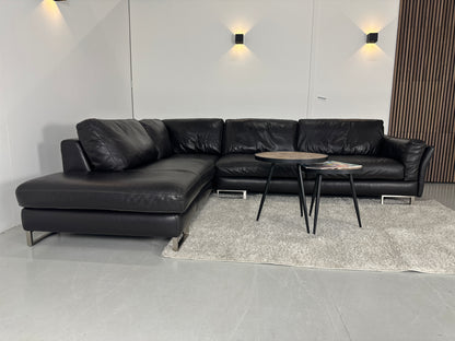 Natuzzi hoebank leer
