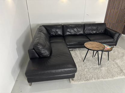 Natuzzi hoebank leer