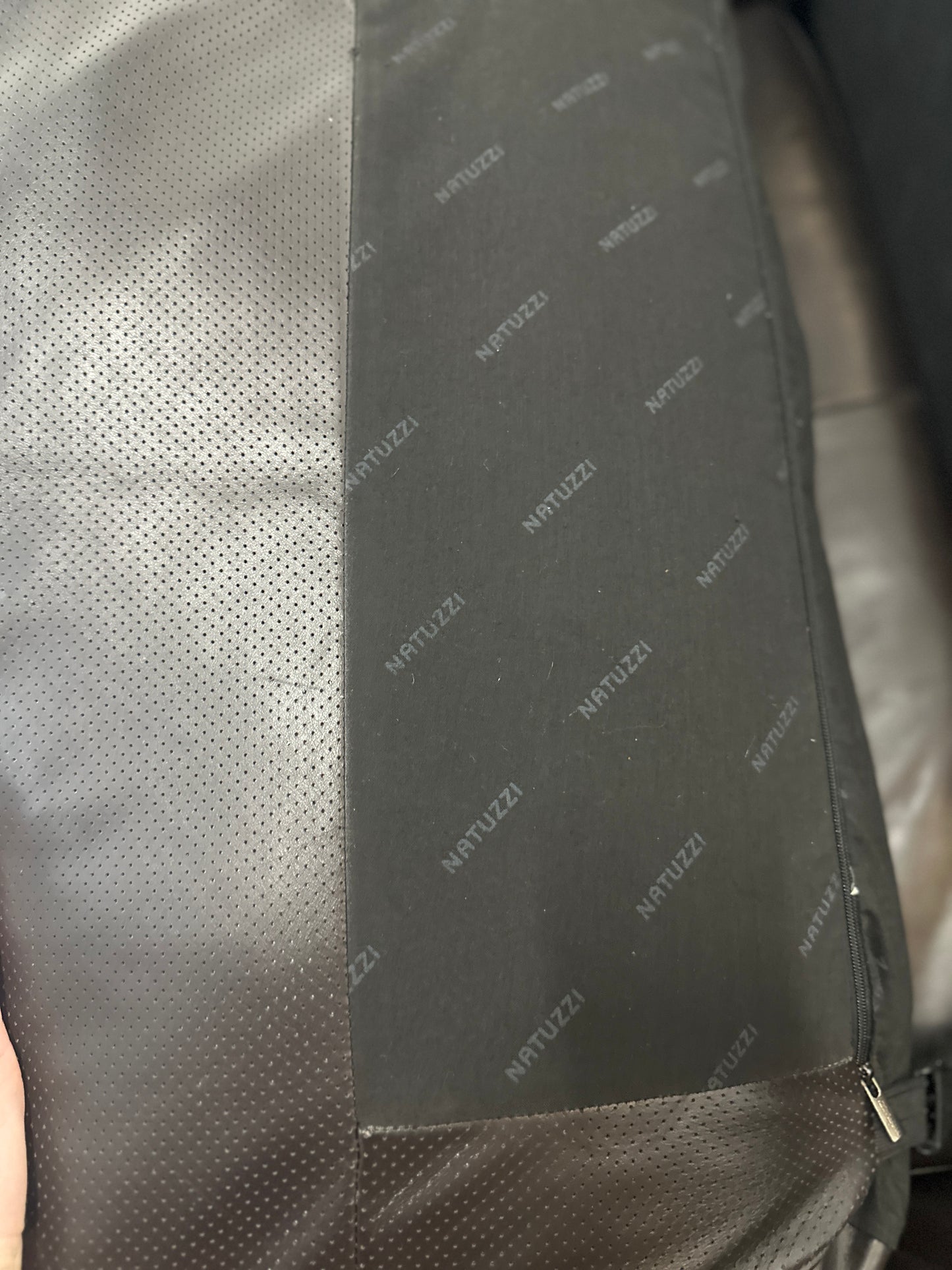 Natuzzi hoebank leer