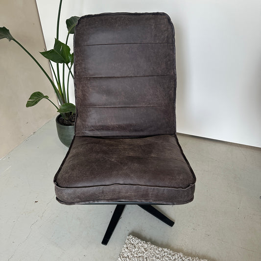 INNO living Odin fauteuil beton donkerbruin