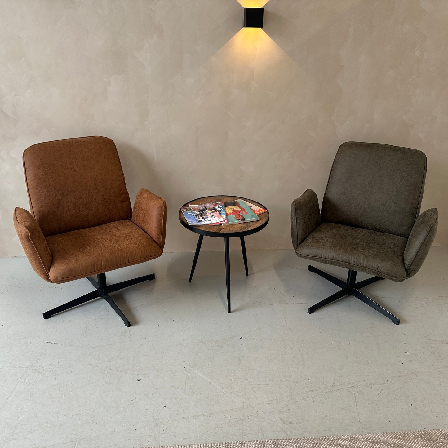 Fauteuil Lugo, kleur mosgroen