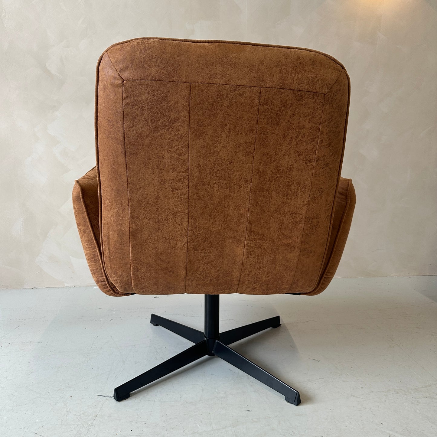 Fauteuil Lugo, kleur cognac