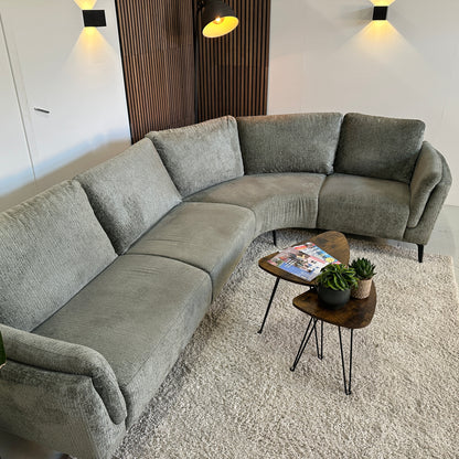 Groene hoekbank 310x205cm