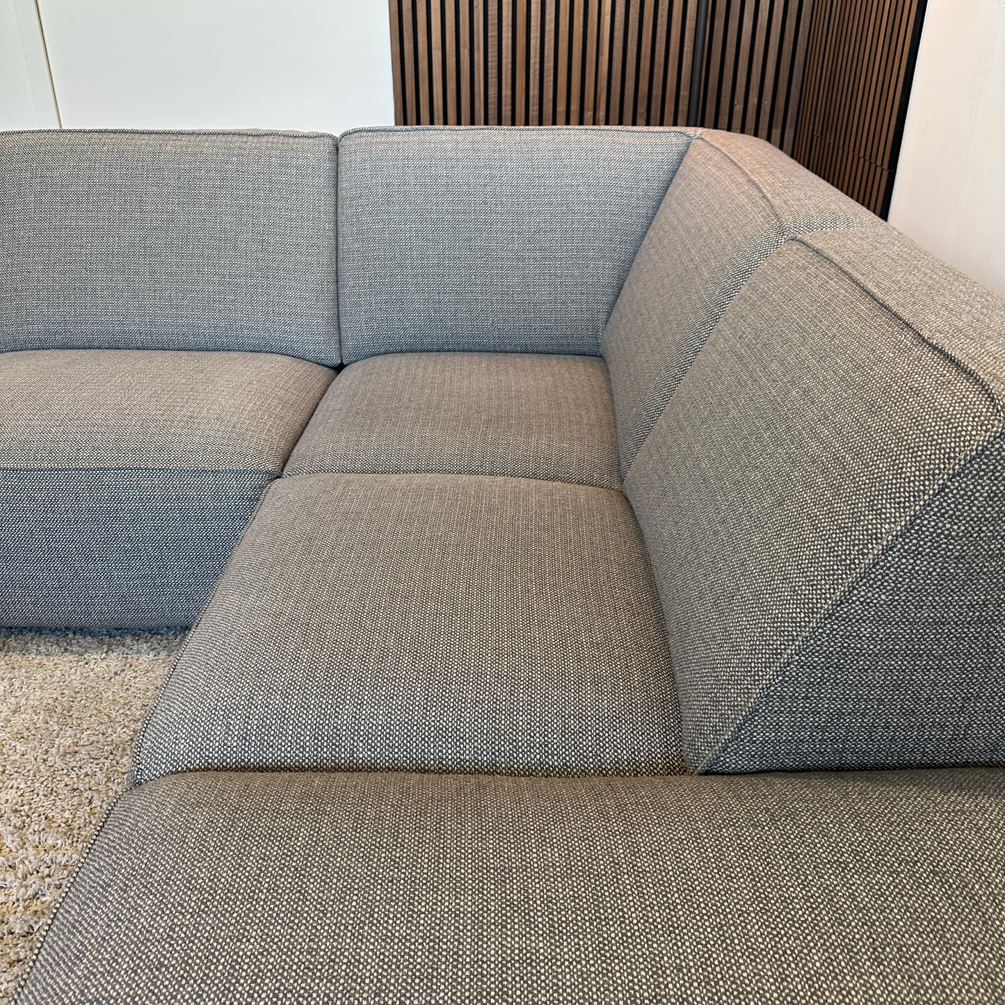 Grijze hoekbank 270x224cm