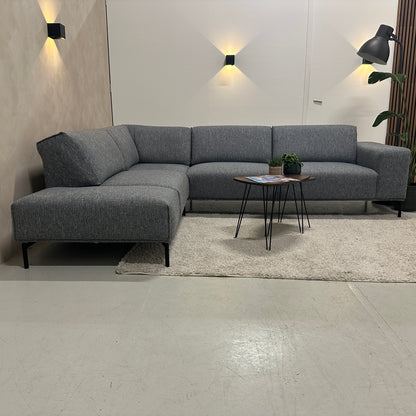 Blauwgrijze Montel hoekbank 295x230cm