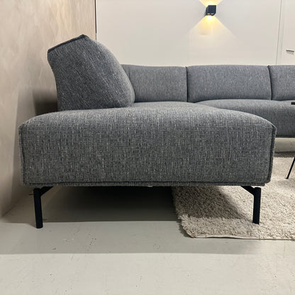 Blauwgrijze Montel hoekbank 295x230cm