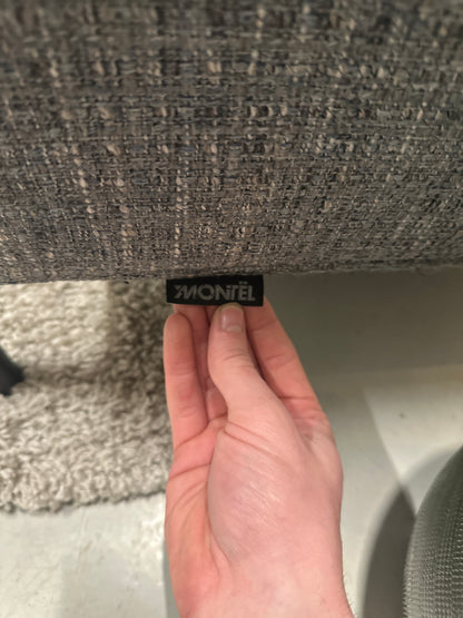 Blauwgrijze Montel hoekbank 295x230cm