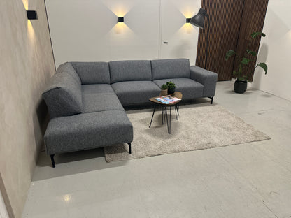 Blauwgrijze Montel hoekbank 295x230cm