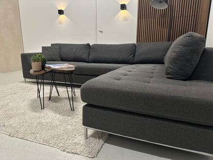 Antracietgrijze hoekbank 300x218cm