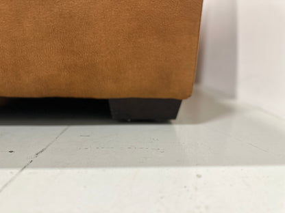 Cognac hoekbank 275x220cm