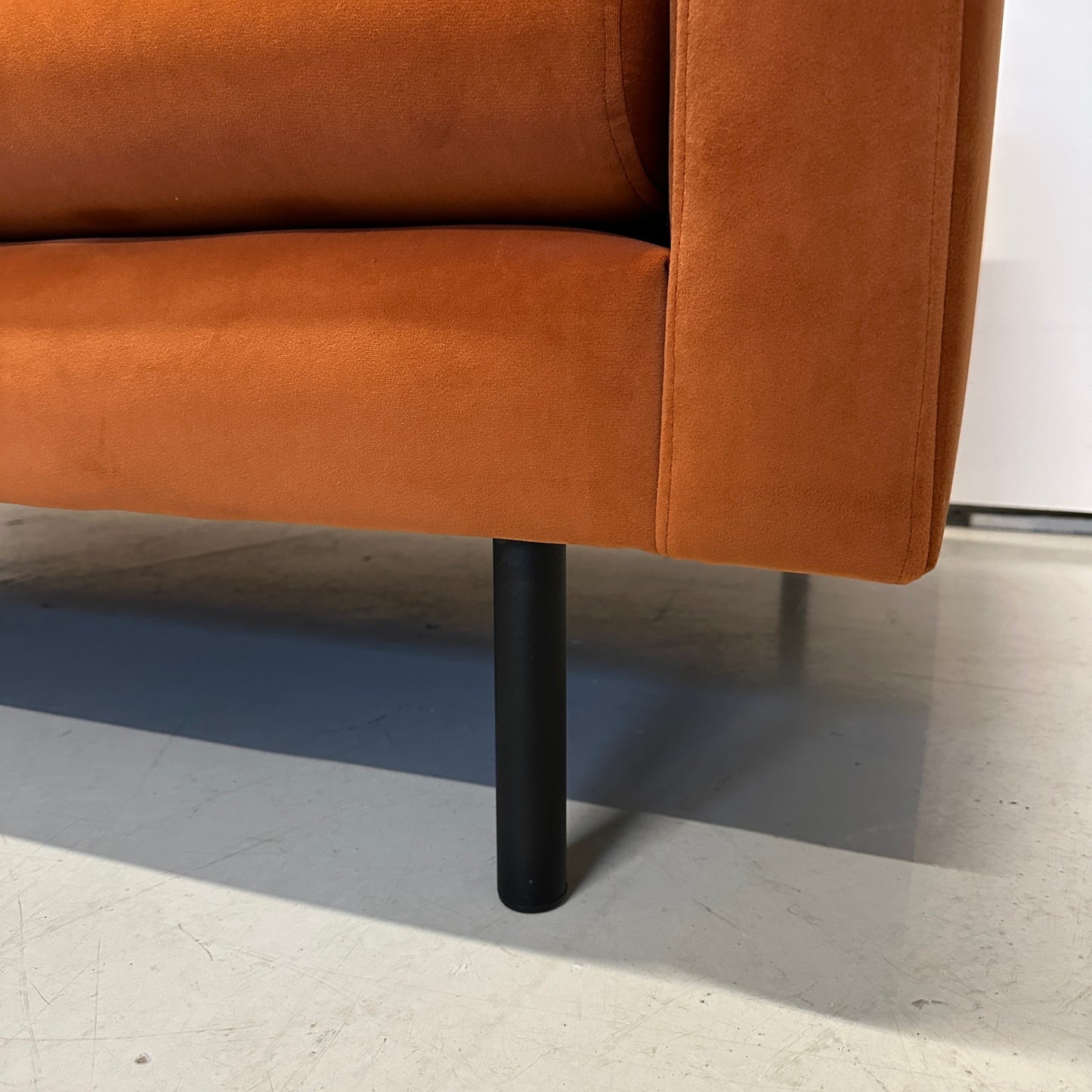 Rechte bank Goossens met hocker 180x90cm