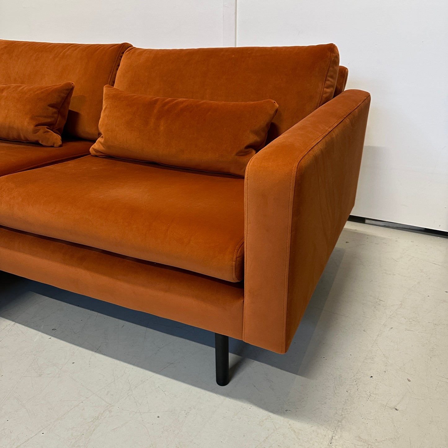 Rechte bank Goossens met hocker 180x90cm