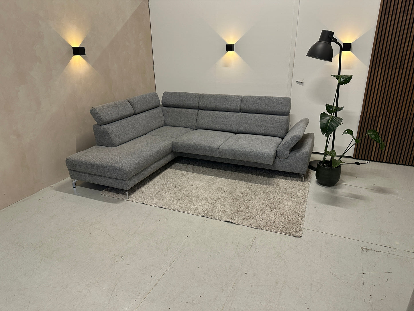 Montel mondena grijs 276x216cm