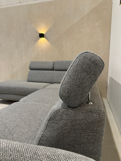 Montel mondena grijs 276x216cm