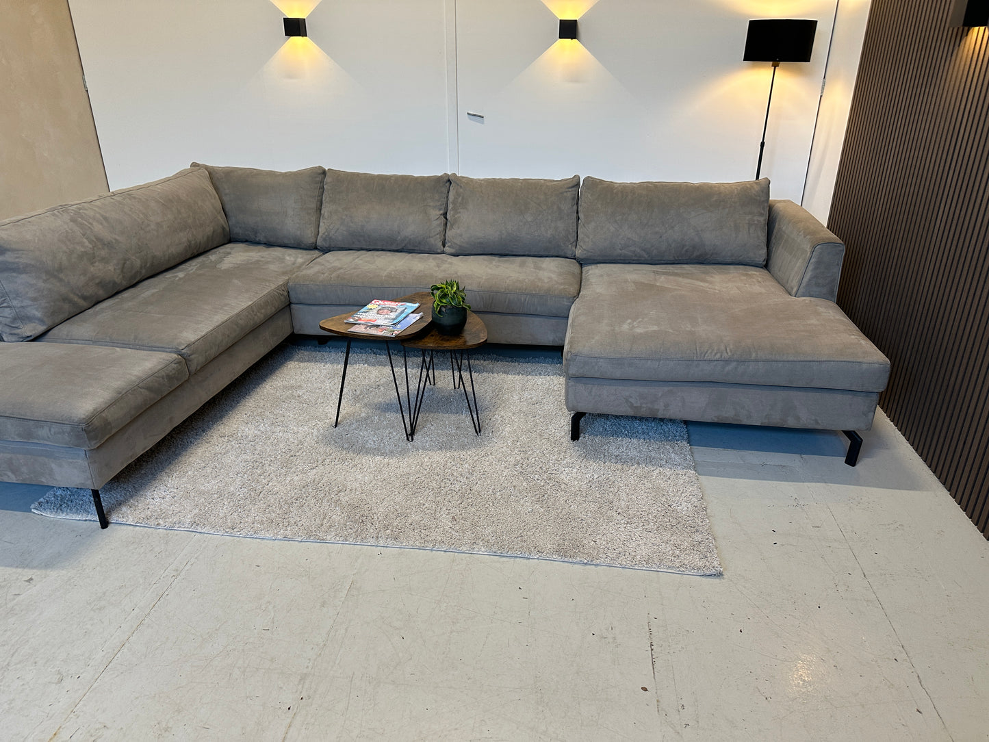 Taupe U-bank 350x240/165cm