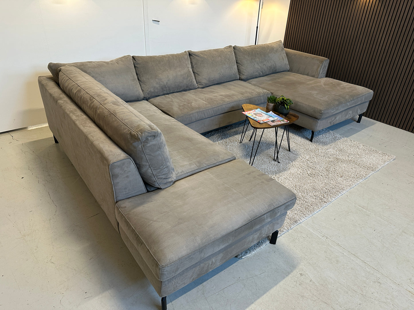 Taupe U-bank 350x240/165cm