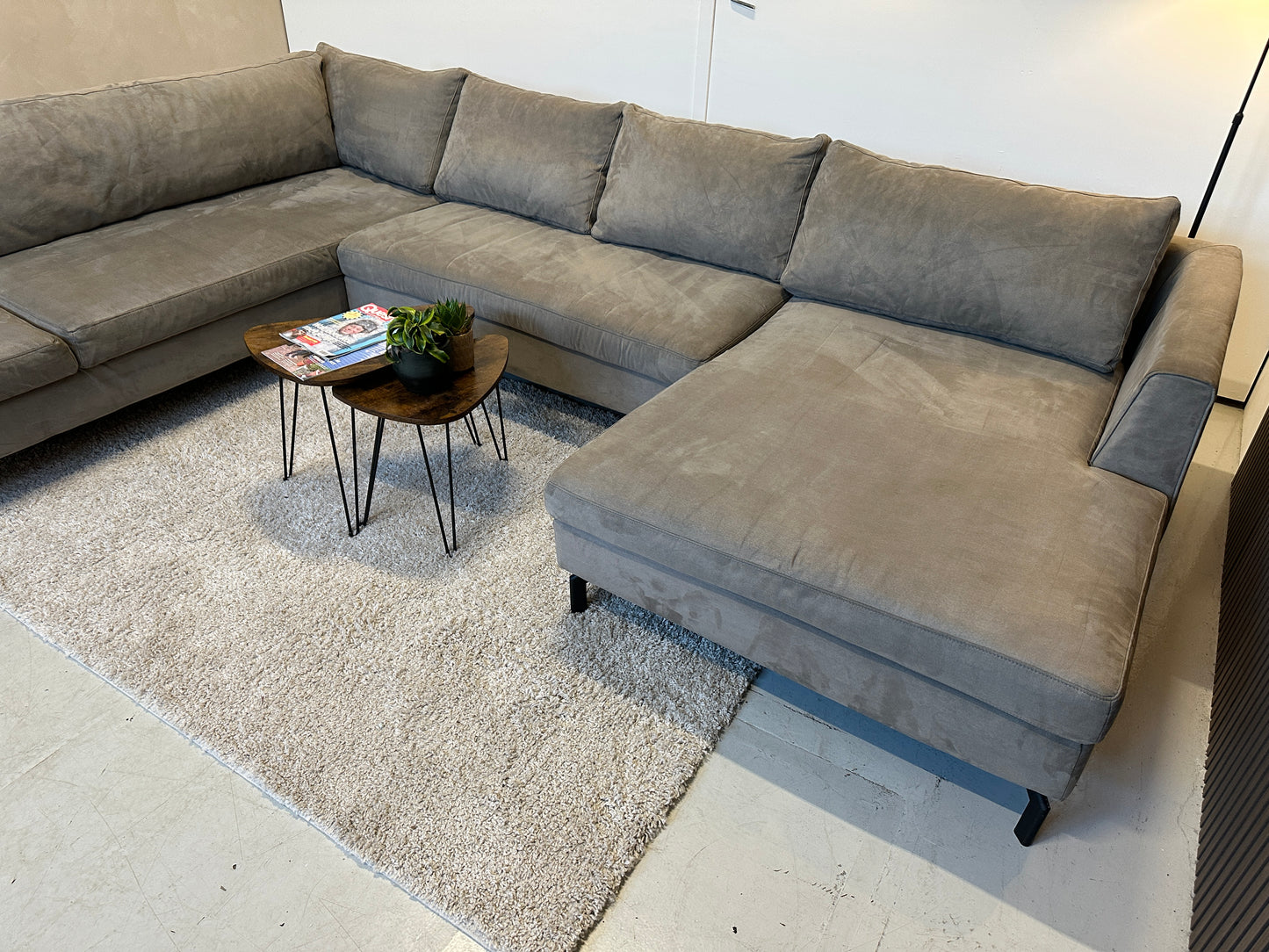 Taupe U-bank 350x240/165cm