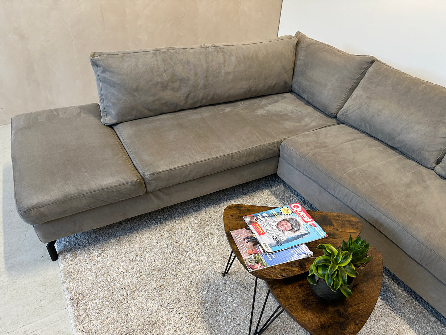 Taupe U-bank 350x240/165cm