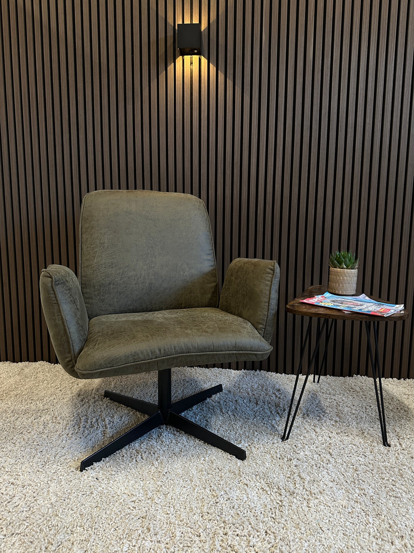 Fauteuil Lugo mosgroen