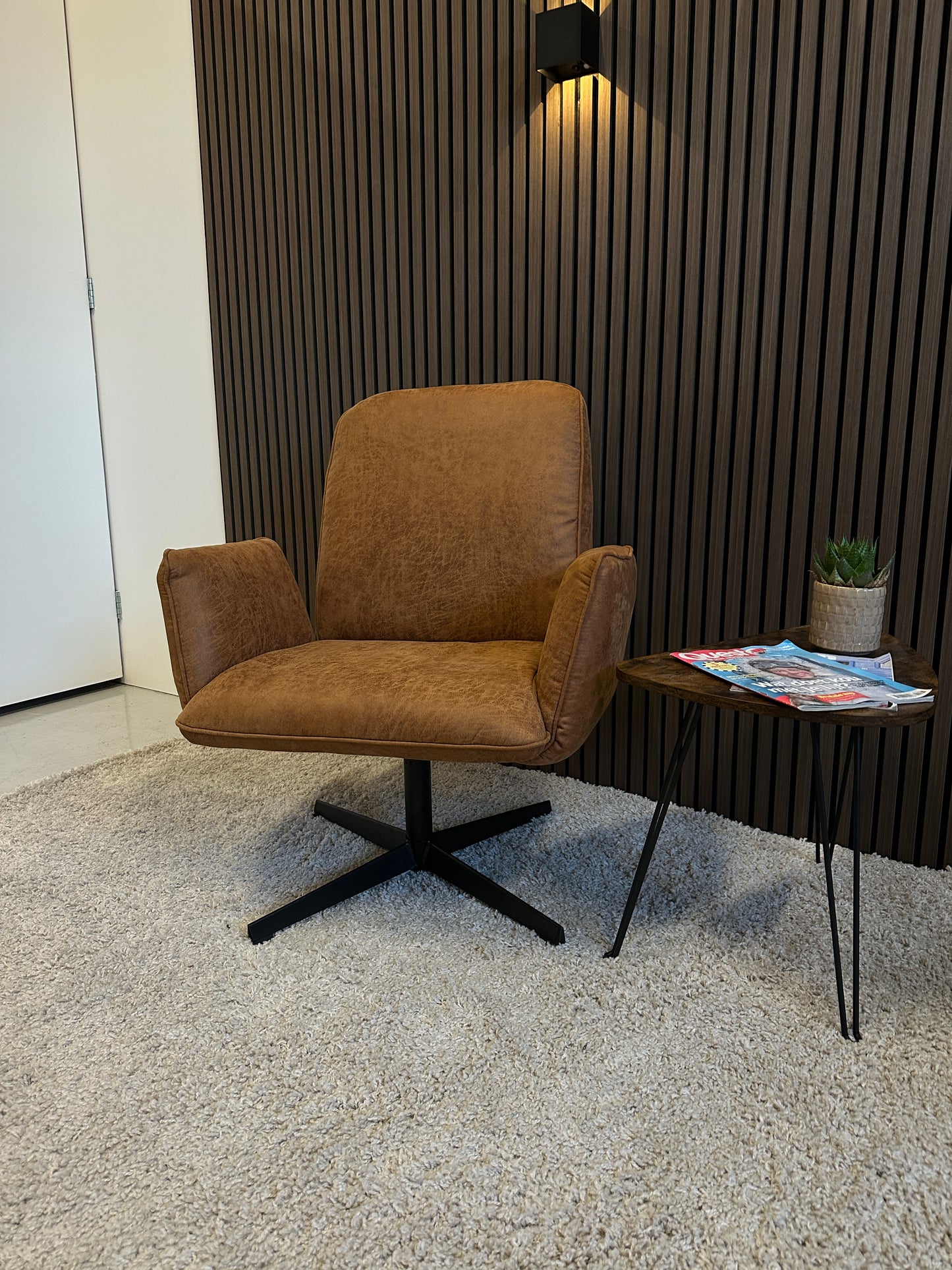 Fauteuil Lugo cognac