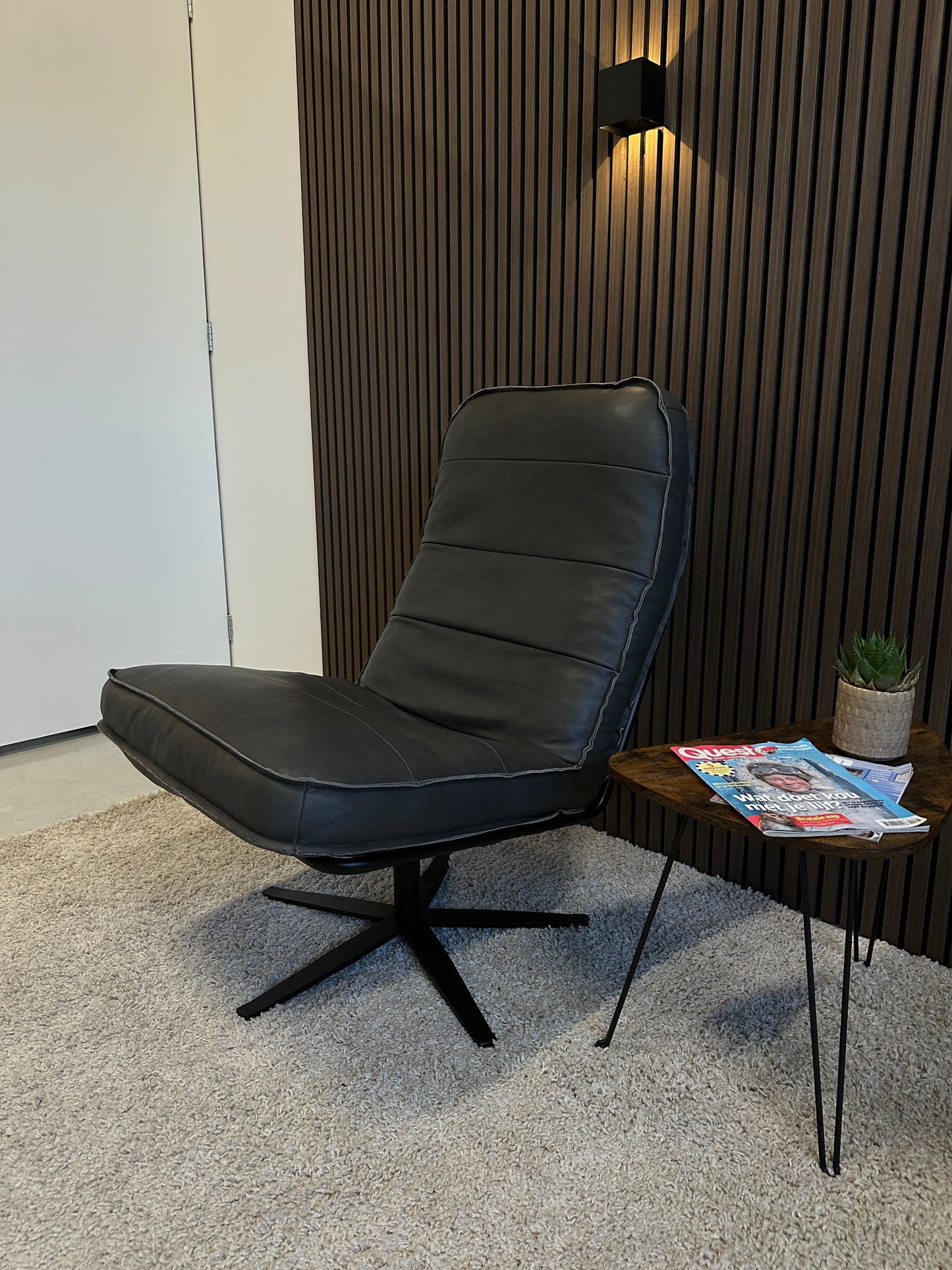 Odin fauteuil antraciet grijs