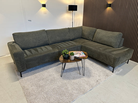 Groene hoekbank 275x205 cm