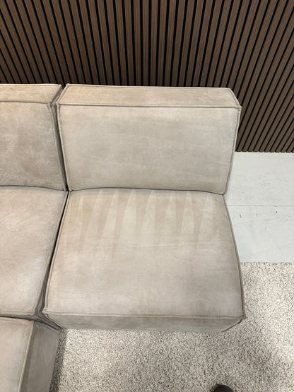 Modulaire hoekbank taupe 276x180cm