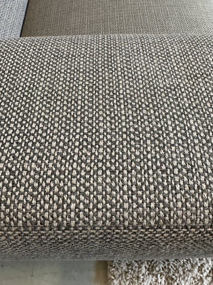 Grijs gemeleerde hoekbank 270x195cm