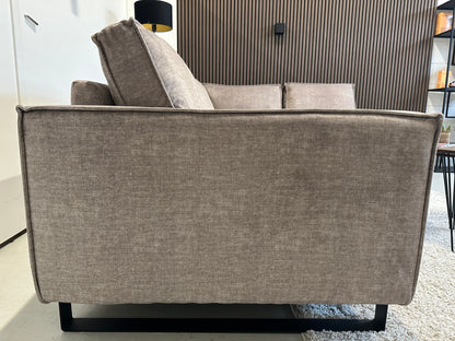 Velours hoekbank 290x223cm