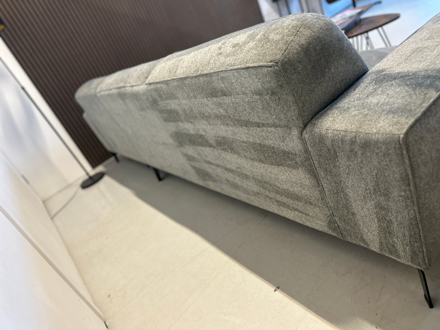 Blauw/Grijze hoekbank 290x170 cm