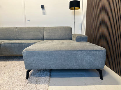 Blauw/Grijze hoekbank 290x170 cm