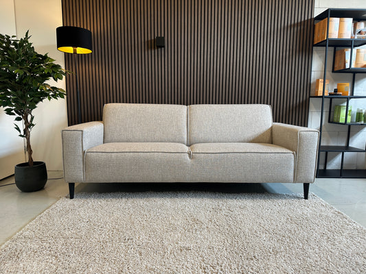 grijze sample bank in nieuwstaat, 220x88 cm