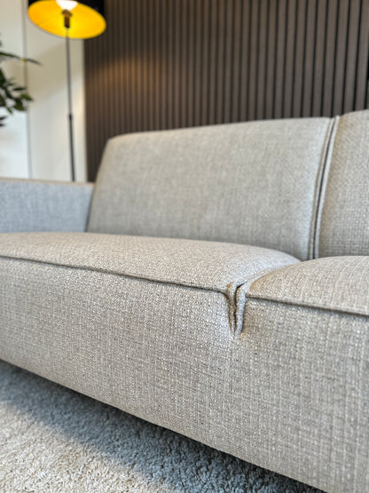 grijze sample bank in nieuwstaat, 220x88 cm