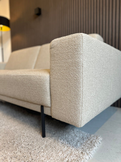 beige sample bank in nieuwstaat, 226x90 cm
