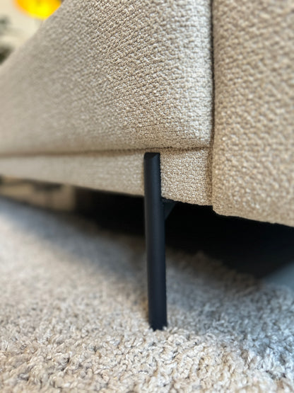 beige sample bank in nieuwstaat, 226x90 cm