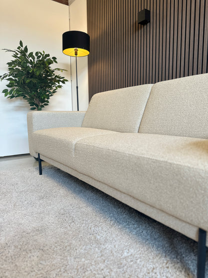 beige sample bank in nieuwstaat, 226x90 cm
