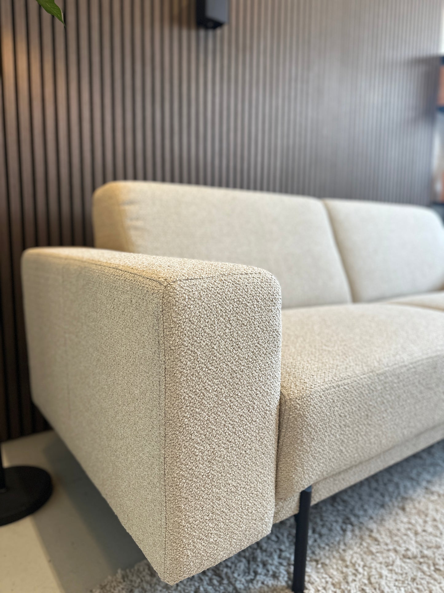 beige sample bank in nieuwstaat, 226x90 cm