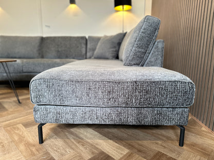 Antraciete hoekbank 385x235cm