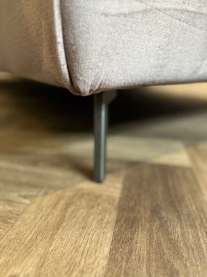 Leverkleurige hoekbank 363x233/183cm
