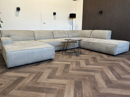 Taupe U-bank 370x255/170cm