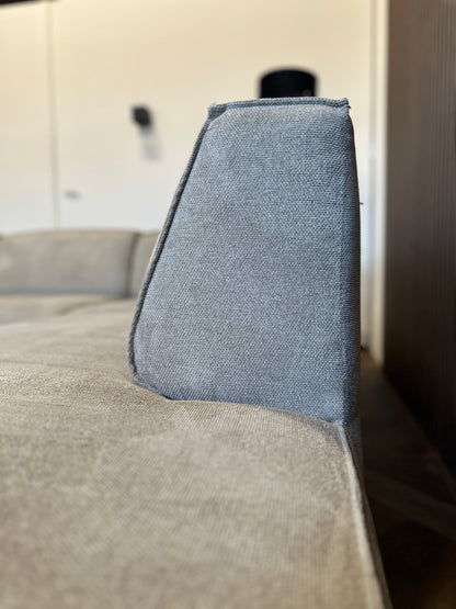 Taupe U-bank 370x255/170cm