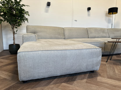 Taupe U-bank 370x255/170cm