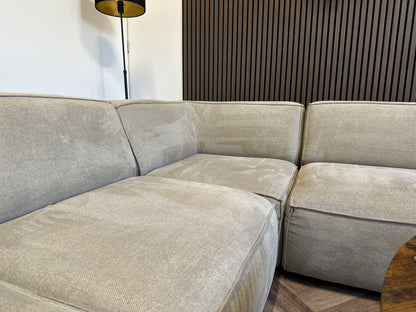 Taupe U-bank 370x255/170cm
