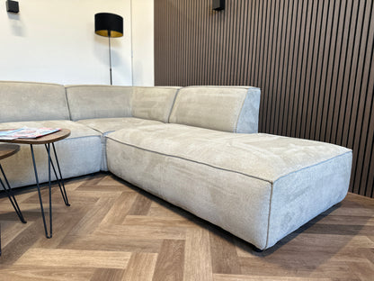 Taupe U-bank 370x255/170cm